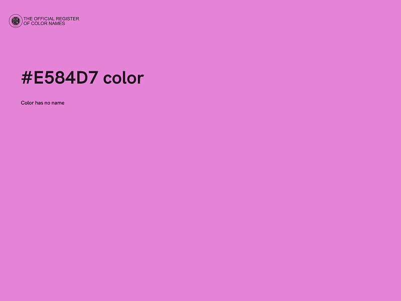 #E584D7 color image