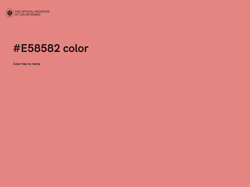 #E58582 color image