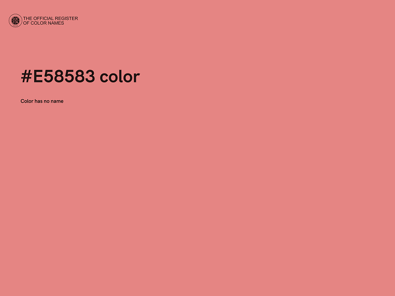 #E58583 color image