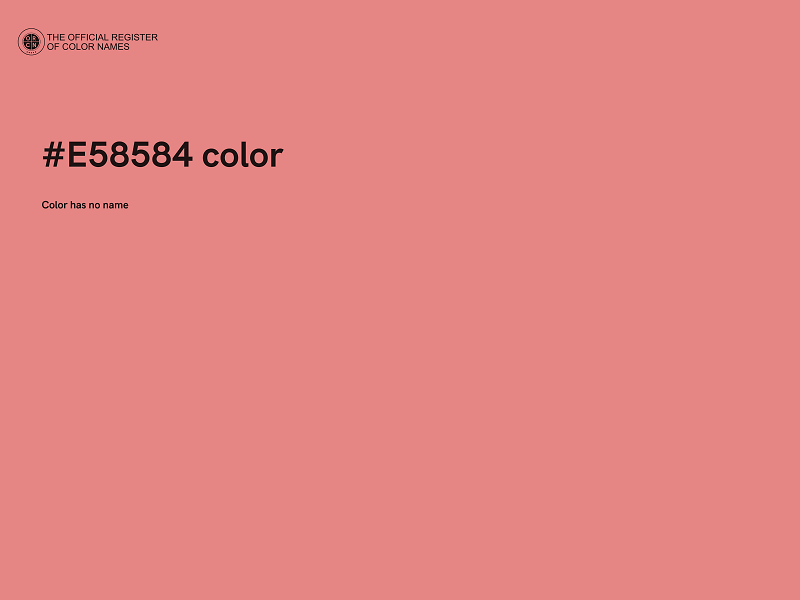 #E58584 color image