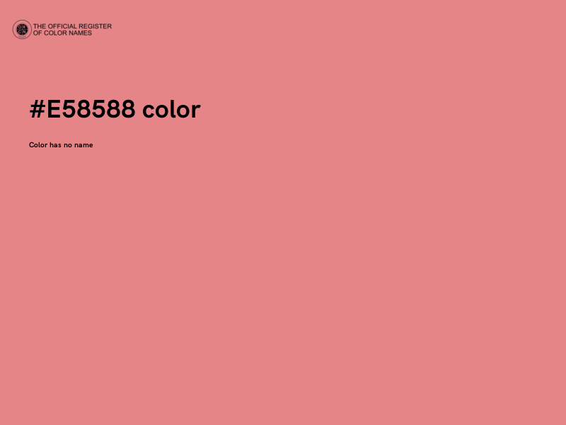 #E58588 color image