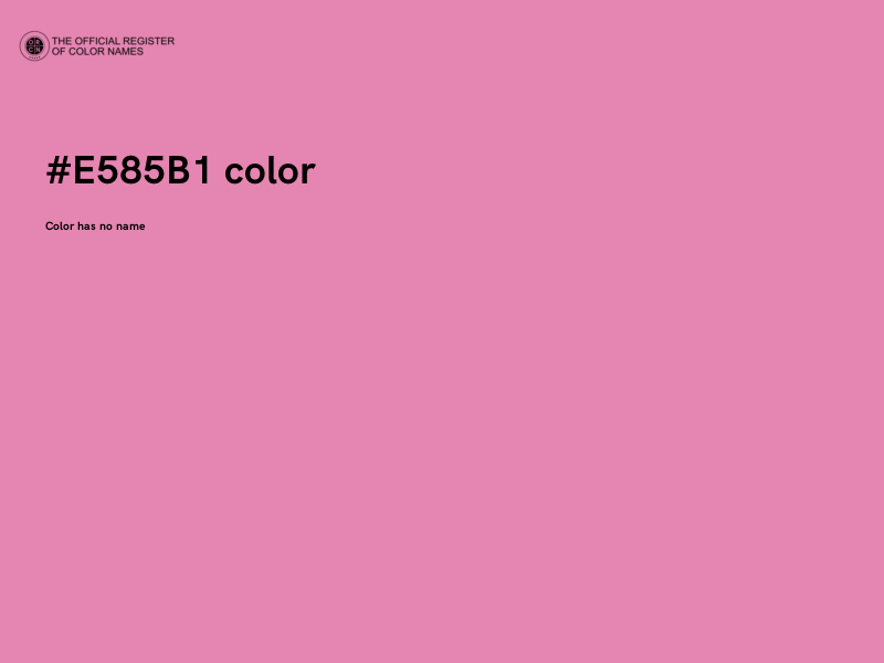 #E585B1 color image