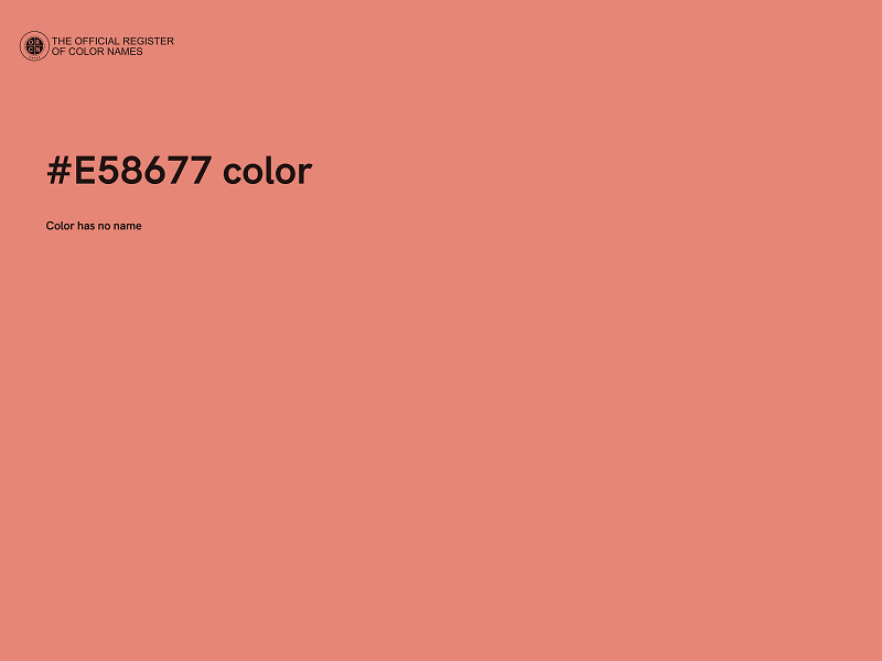 #E58677 color image