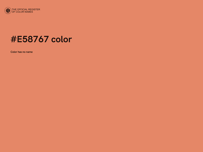 #E58767 color image