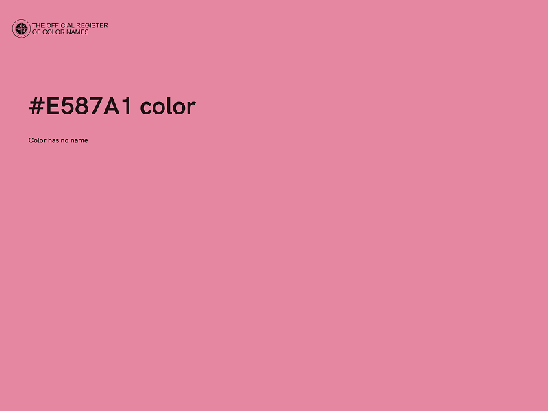 #E587A1 color image