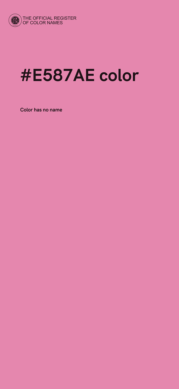 #E587AE color image