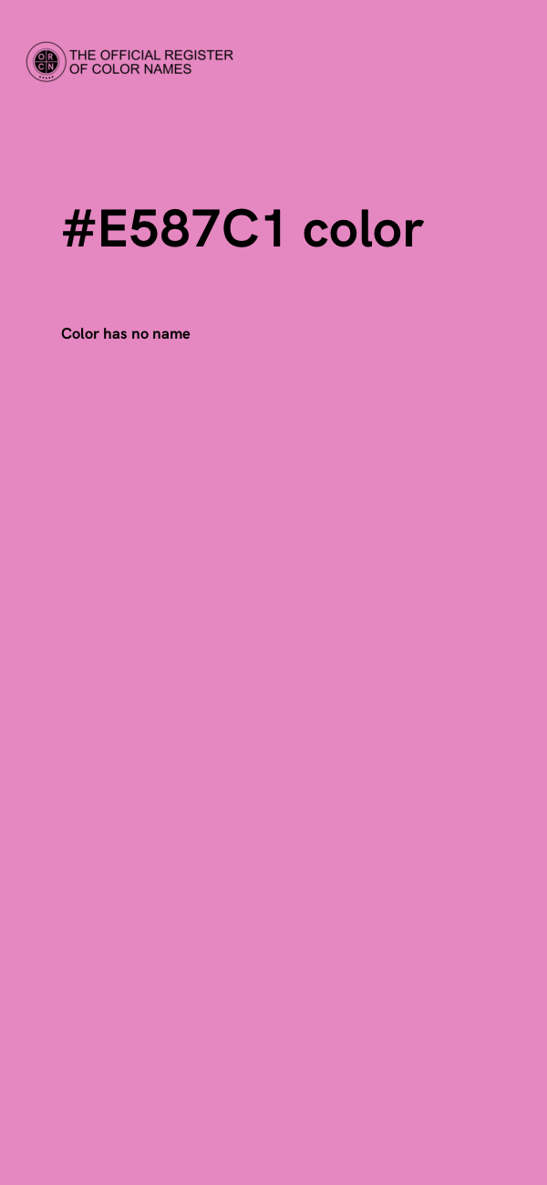 #E587C1 color image