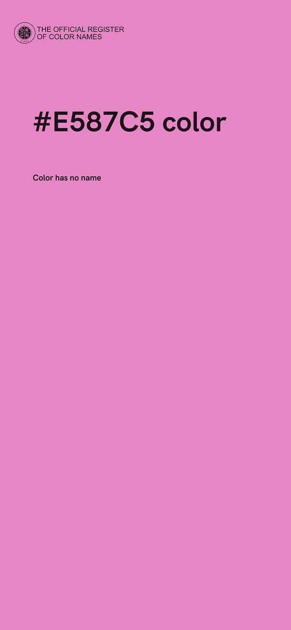 #E587C5 color image