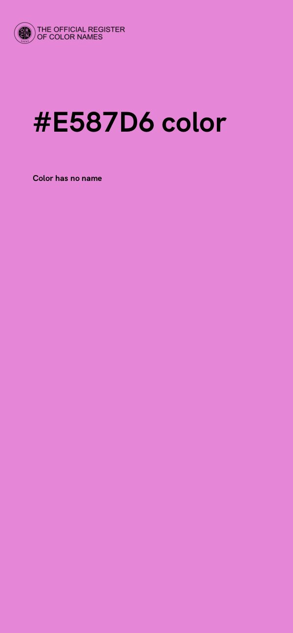 #E587D6 color image