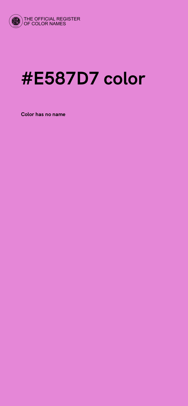 #E587D7 color image