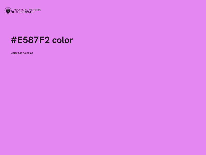#E587F2 color image