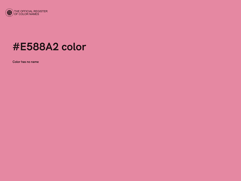 #E588A2 color image