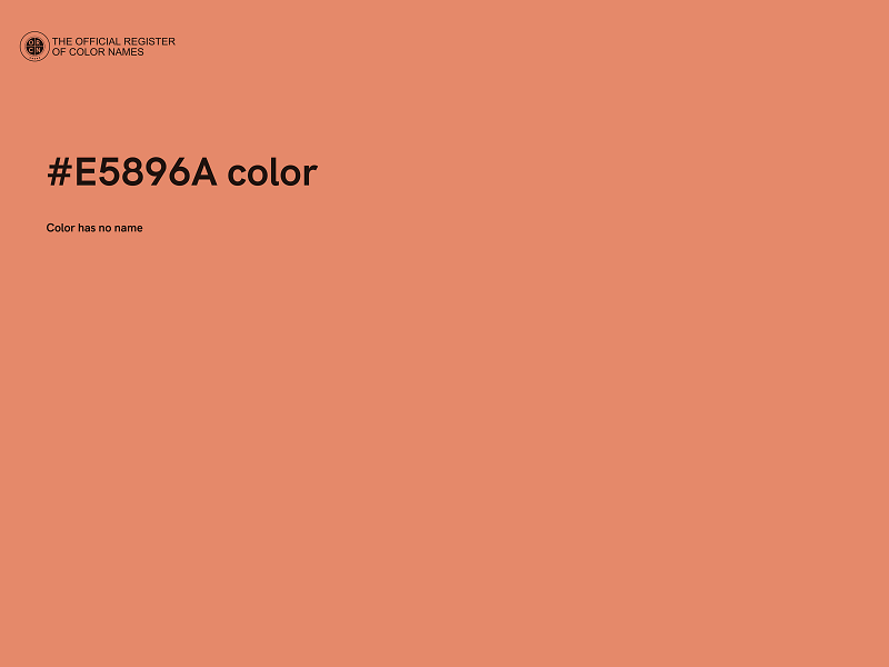 #E5896A color image