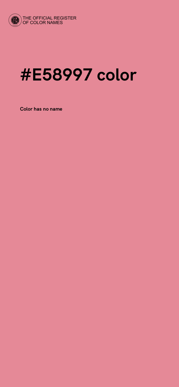 #E58997 color image