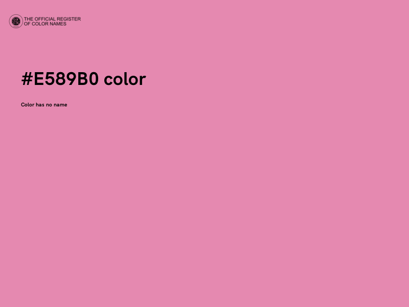 #E589B0 color image