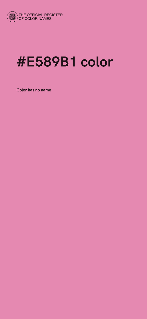 #E589B1 color image