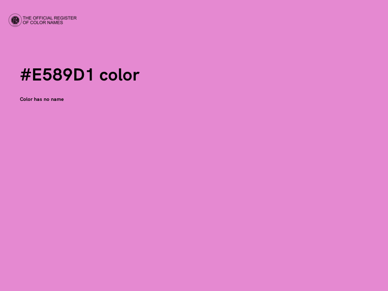 #E589D1 color image