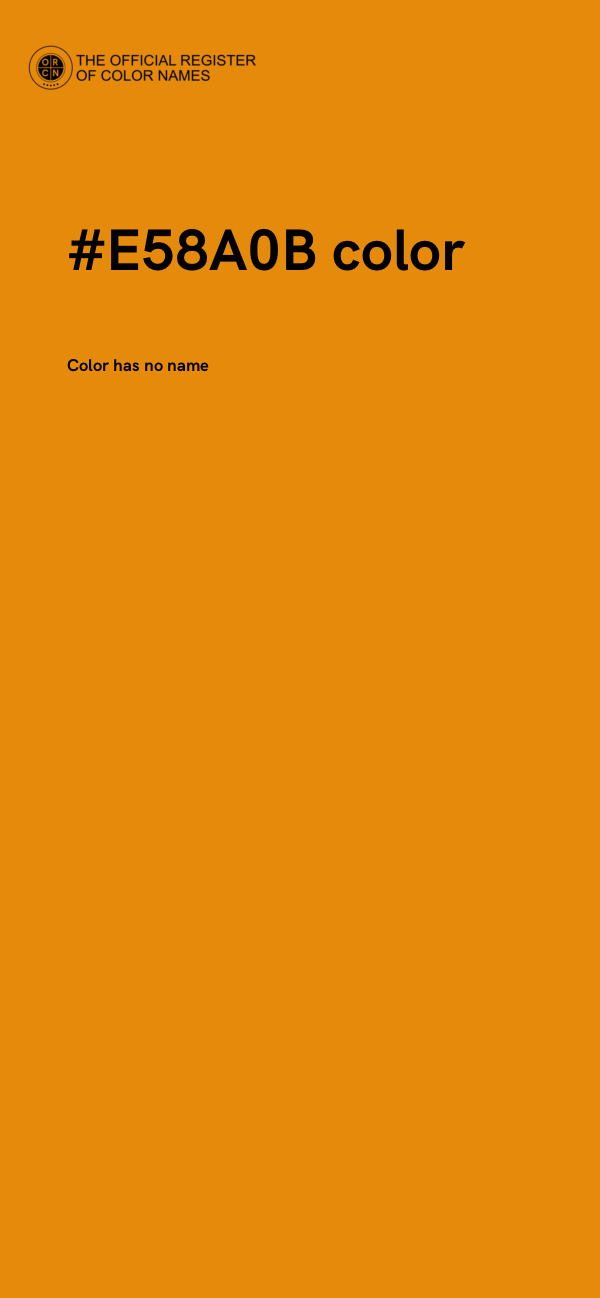 #E58A0B color image
