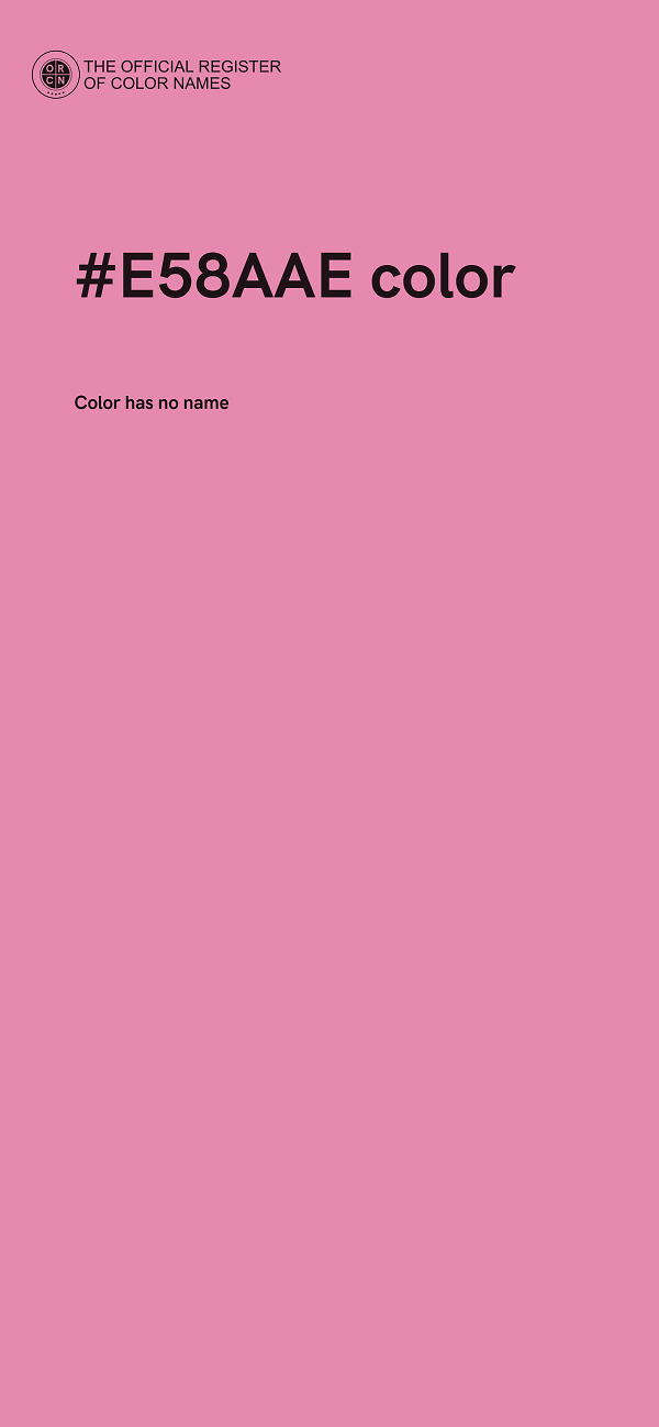 #E58AAE color image