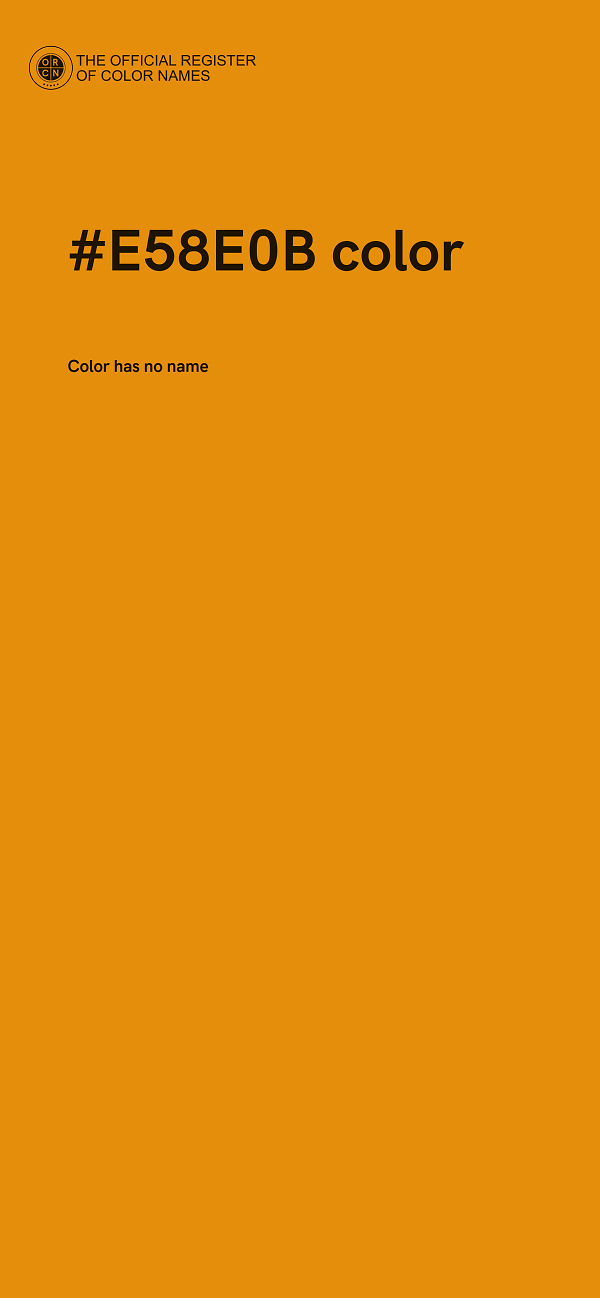 #E58E0B color image