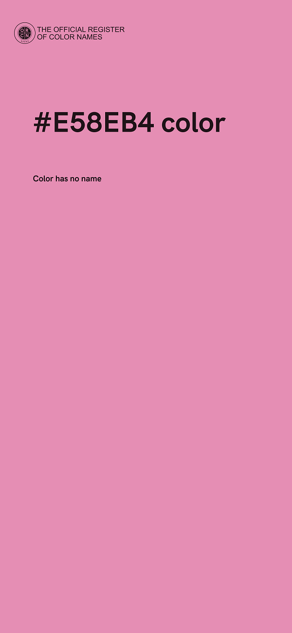 #E58EB4 color image