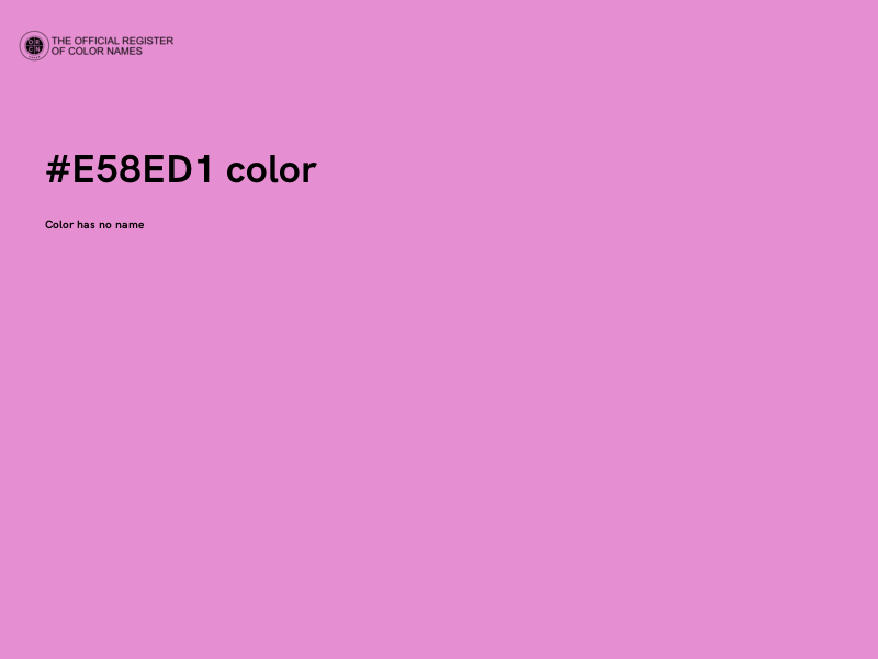 #E58ED1 color image