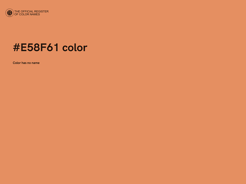 #E58F61 color image