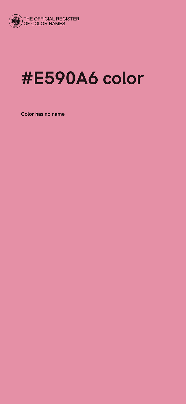#E590A6 color image