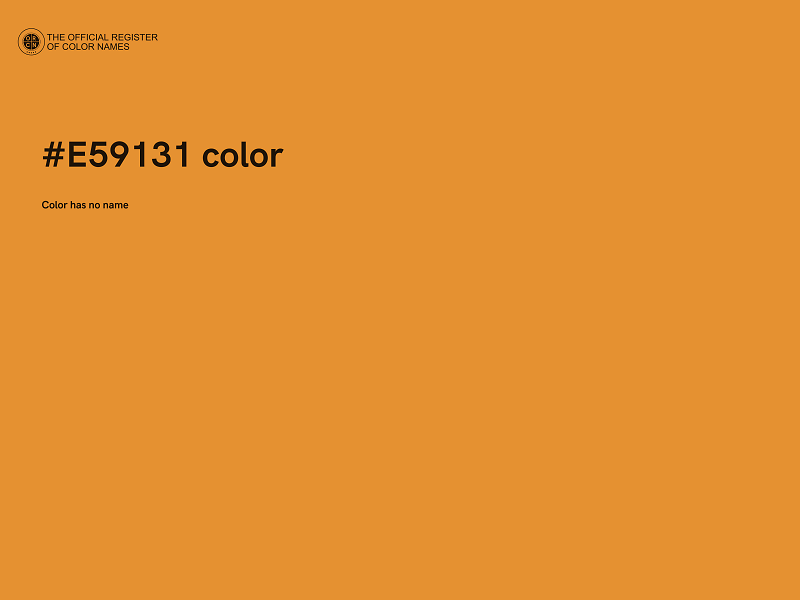 #E59131 color image