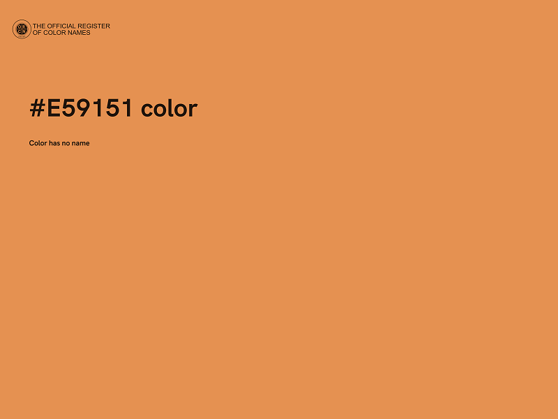 #E59151 color image