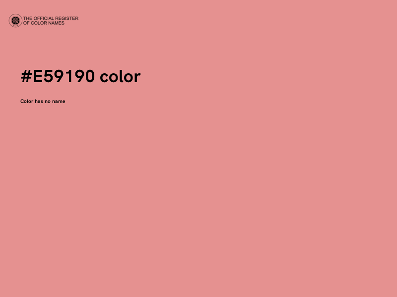 #E59190 color image