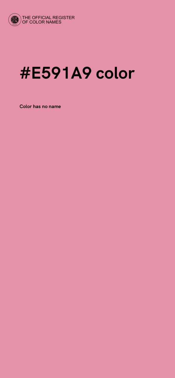 #E591A9 color image