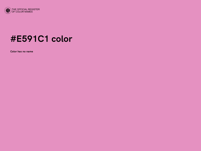 #E591C1 color image