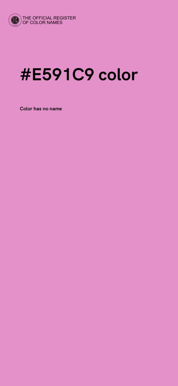 #E591C9 color image