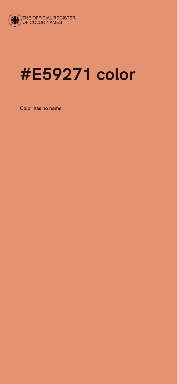 #E59271 color image