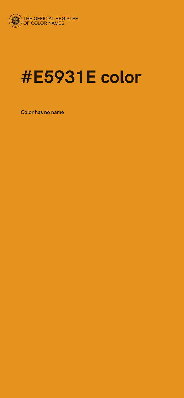 #E5931E color image