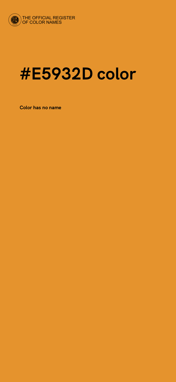 #E5932D color image