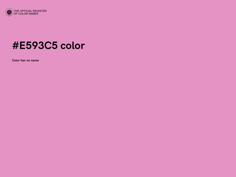 #E593C5 color image