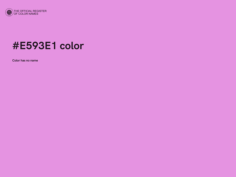 #E593E1 color image