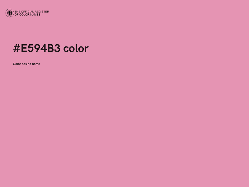 #E594B3 color image