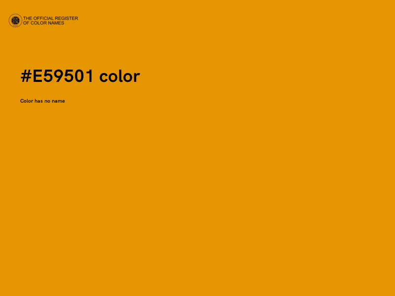 #E59501 color image
