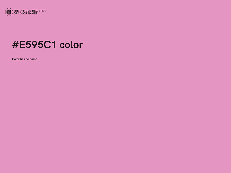 #E595C1 color image