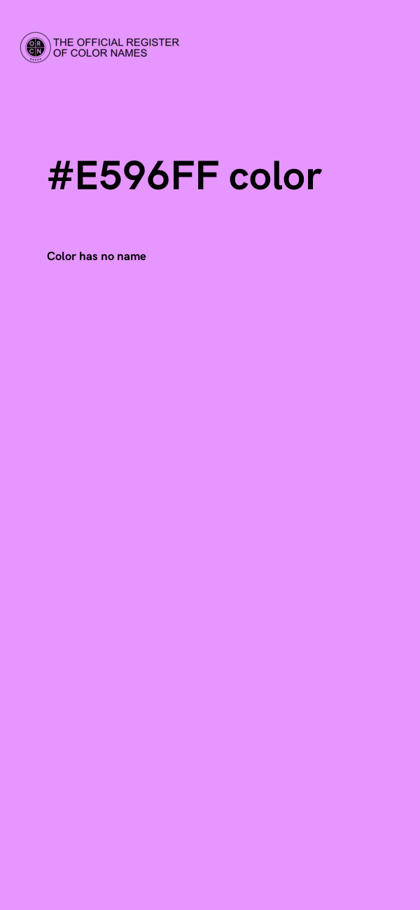 #E596FF color image