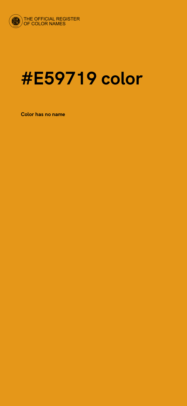 #E59719 color image