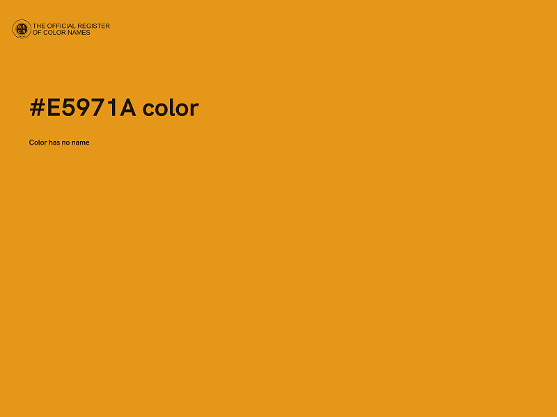 #E5971A color image