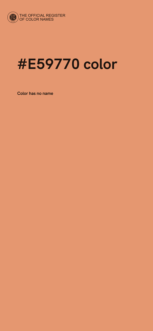 #E59770 color image