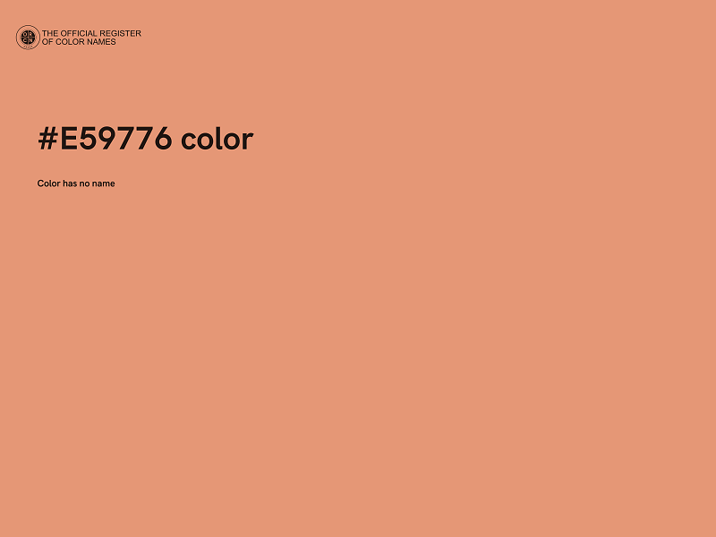 #E59776 color image