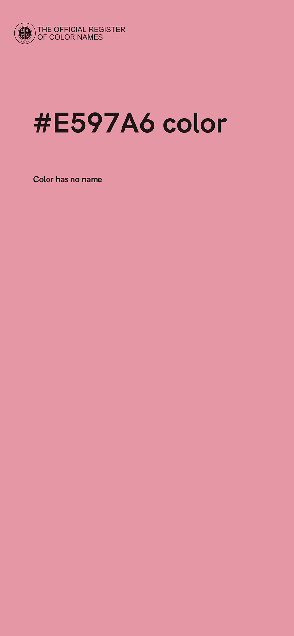#E597A6 color image
