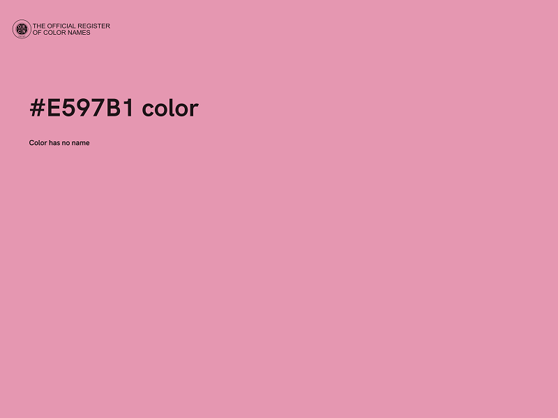 #E597B1 color image