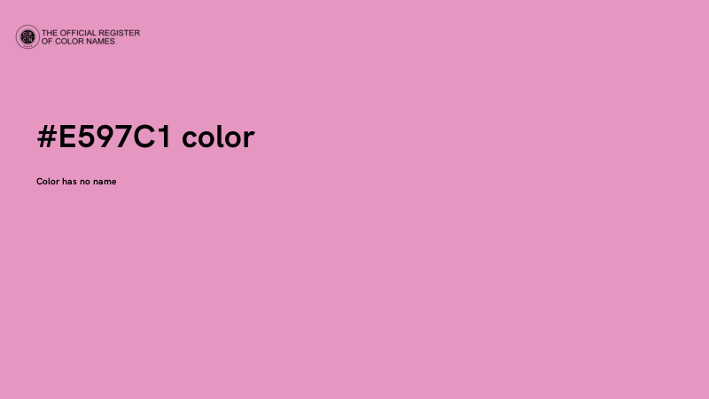 #E597C1 color image